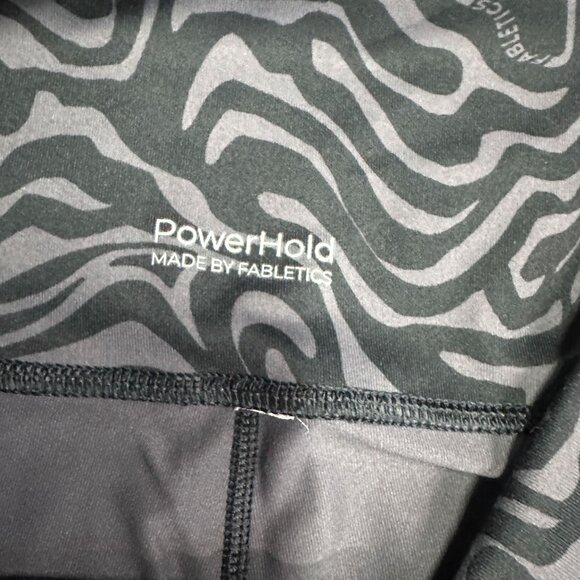 Fabletics M Define Powerhold High Waisted 7/8 Legging Pewter Marble Zebra - Picture 4 of 16